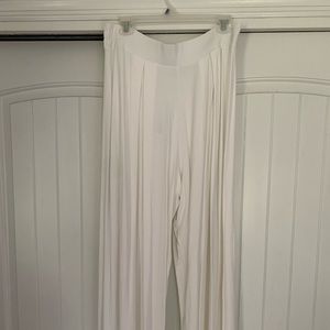 BRAND NEW white wide leg palazzo pants